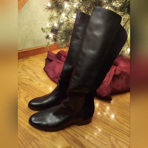 Halston Womens Tall Black Boots size 9